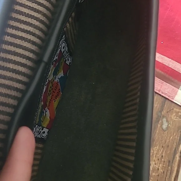 Brighton Limited Edition Crossbody Bag Multicolor Patchwork Leather Snap - Picture 8 of 9